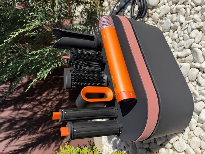 Мультистайлер Airwrap HS09 Coanda 2x с Кейсом Multi-styler & Dryer Ceramic Apricot/Topaz Id_030_4 фото