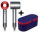 Фен з кейсом Leafless Hair Dryer для волосся Supersonic Premium Nickel/Red Сіро-червоний Id_047 фото 1
