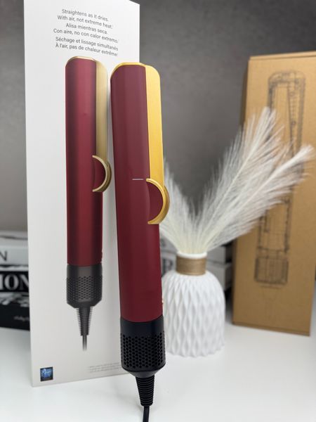 Выпрямитель для волос HT01 Airstrait Red Velvet/Gold Цвет: Красный с золотым Id_007 фото