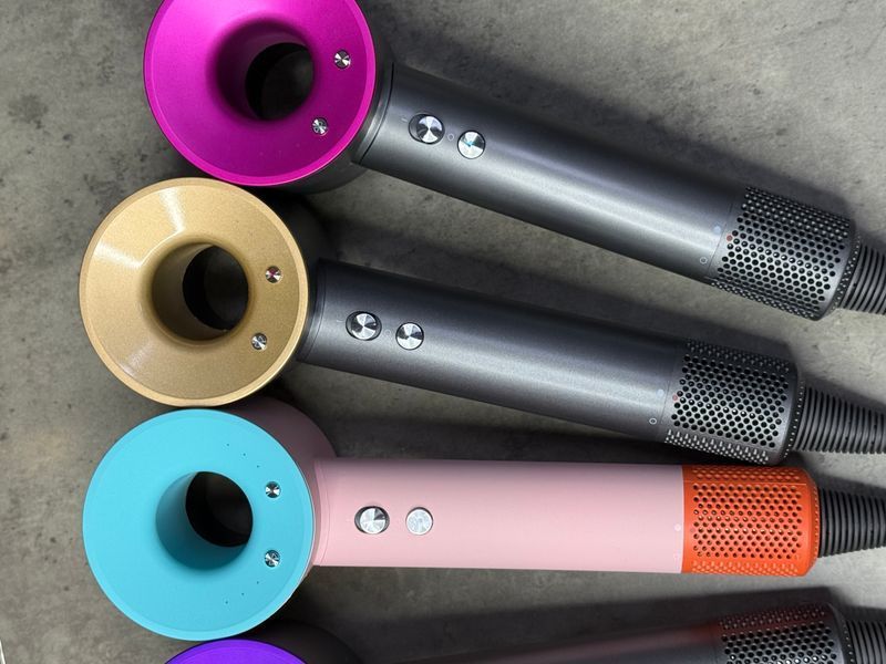 Фен з кейсом Leafless Hair Dryer для волосся Supersonic Premium Nickel/Copper Сіро-золотий Id_052 фото