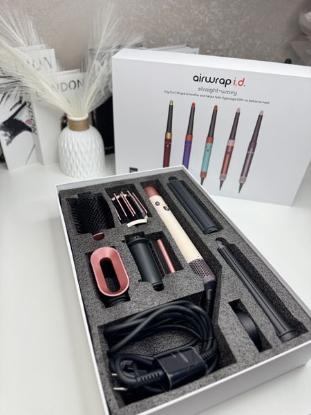 Мультистайлер Airwrap i.d. HS08 Straight & Wavy Ceramic Pink/Rose Gold Id_020 фото