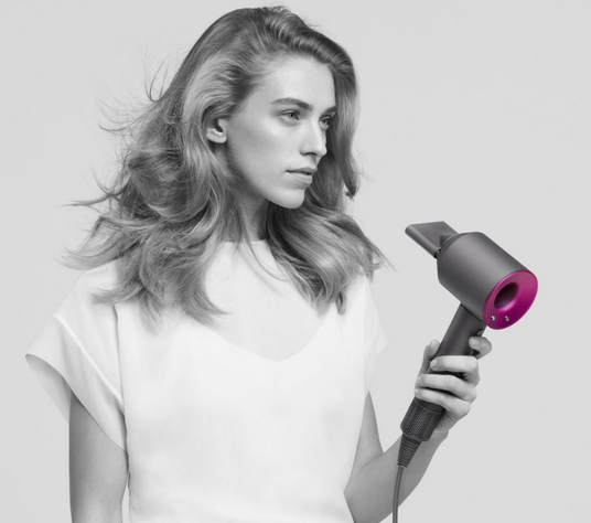 Фен Leafless Hair Dryer для волосся Supersonic Premium Nickel/Fuchsia Сіро-Рожевий Id_040 фото