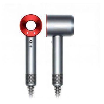 Фен Leafless Hair Dryer для волосся Supersonic Premium Nickel/Red Сіро-Червоний Id_041 фото