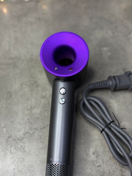 Фен Leafless Hair Dryer для волосся Supersonic Premium Nickel/Purple Сіро-Фіолетовий Id_042 фото